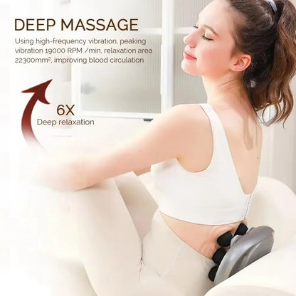 Integrated 6-Head Massage Gun for Ultimate Muscle Recovery with deep massage features.